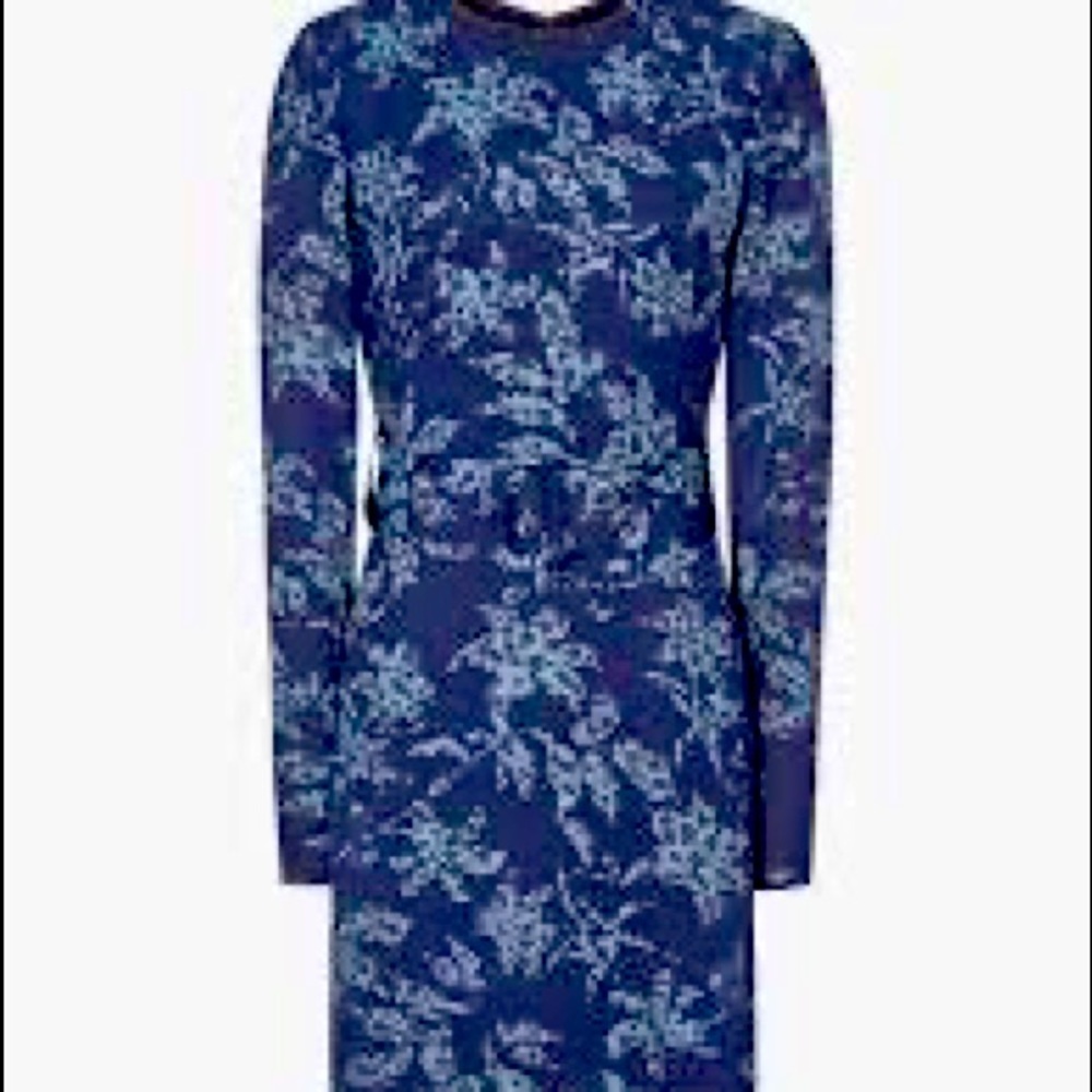 Reiss blue floral dress
